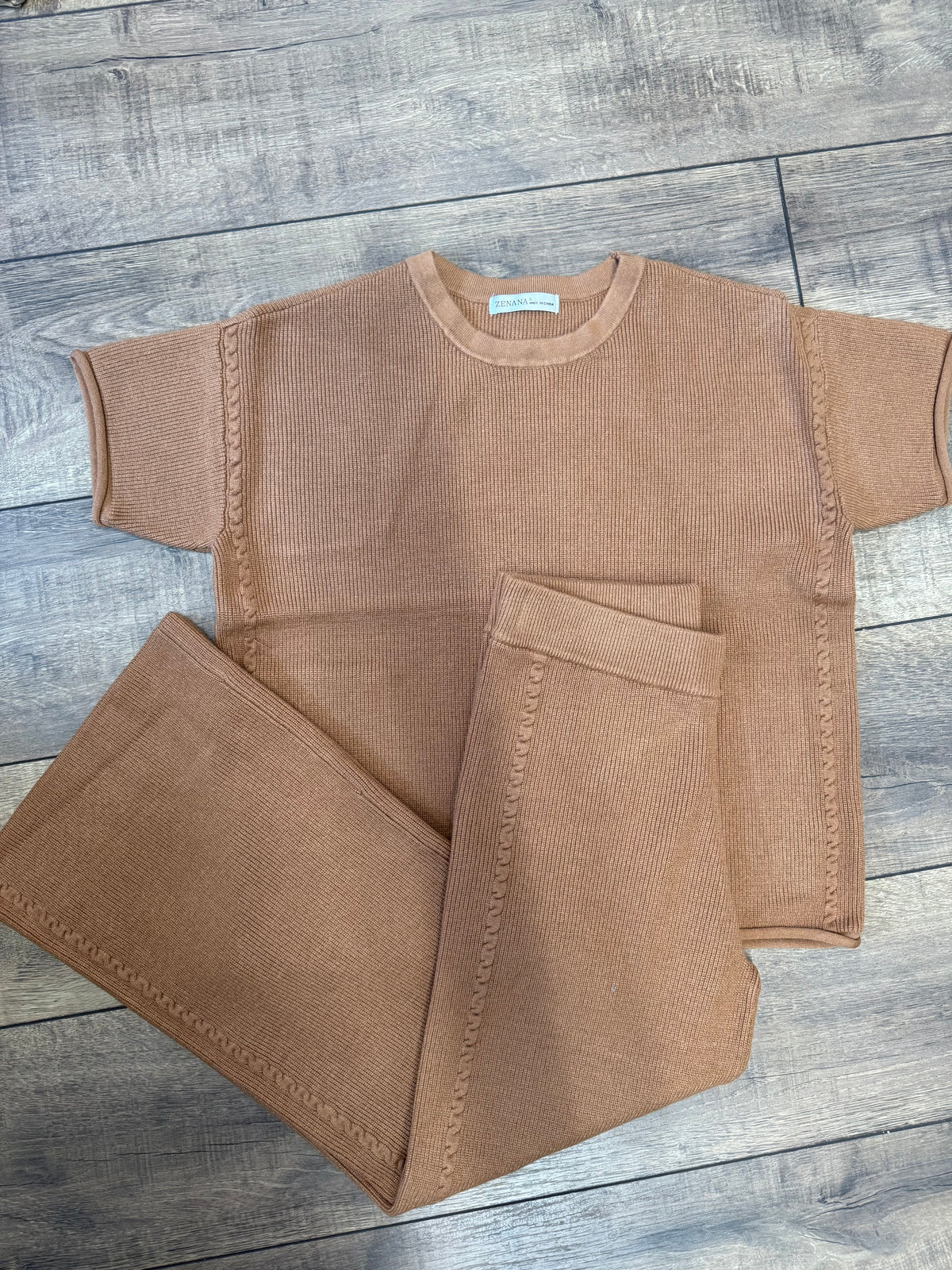 Knit Short Sleeve/Pant Set