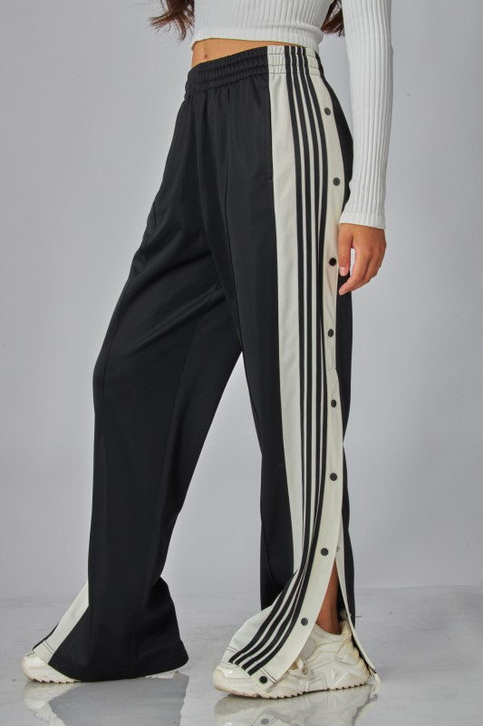 Tear Away Side-snap Track Pants