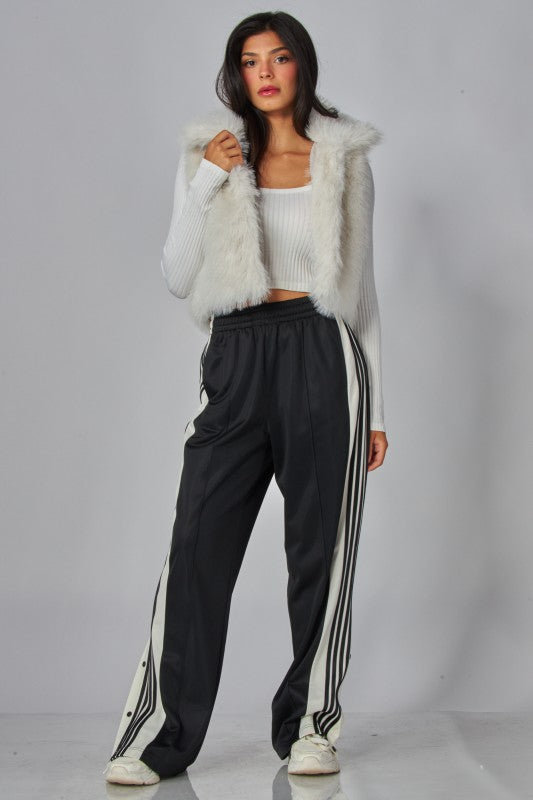 Tear Away Side-snap Track Pants