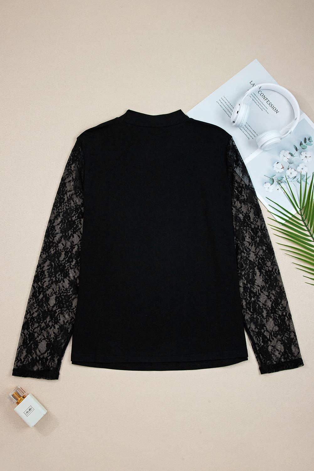 Plus Size Lace Long Sleeve
