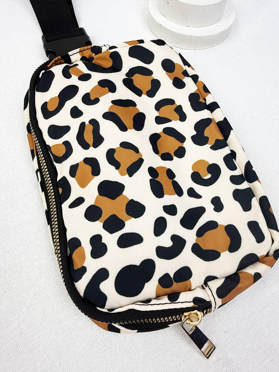 Leopard Print Crossbody Bag