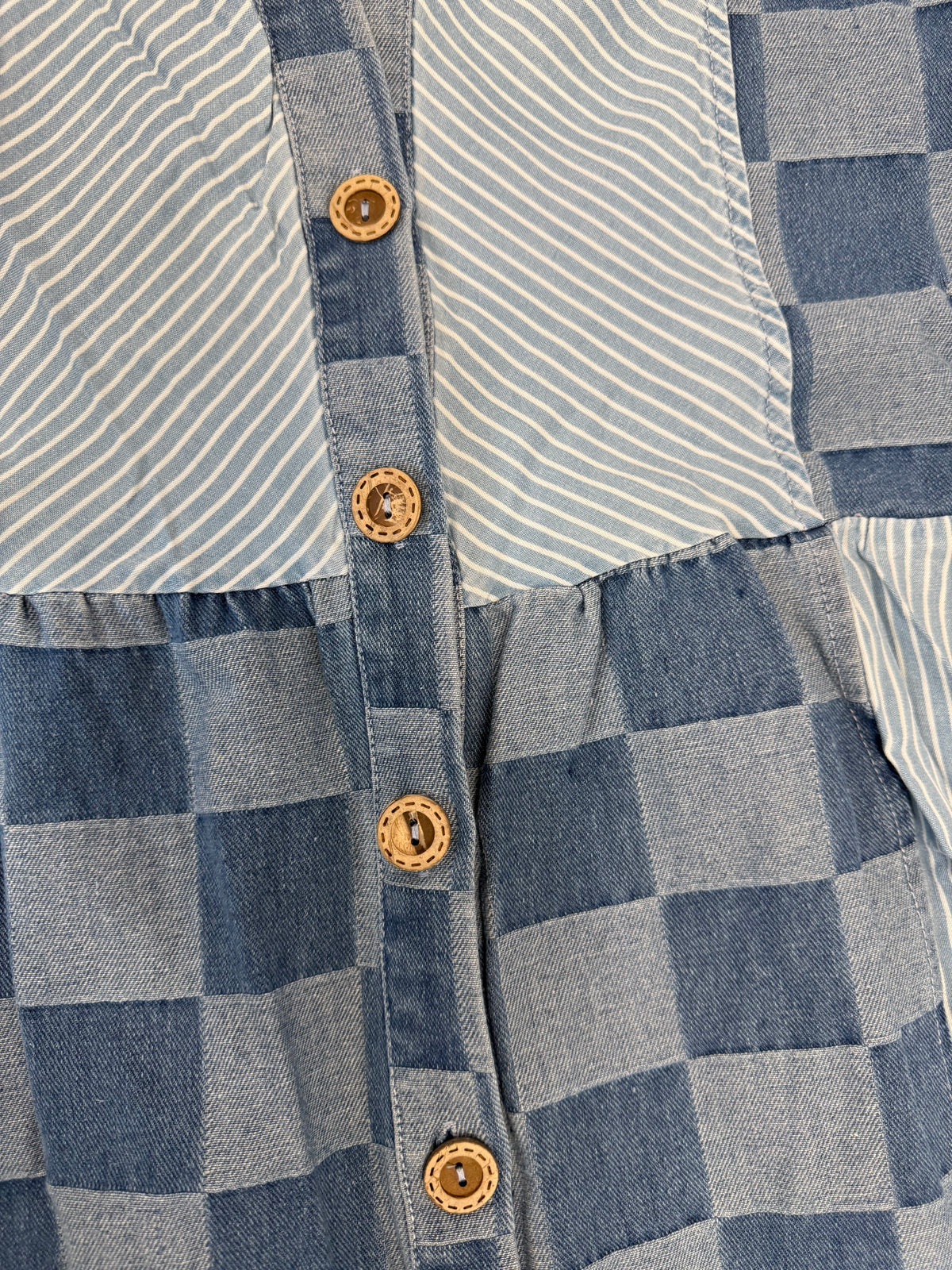 Patchwork Denim Dress