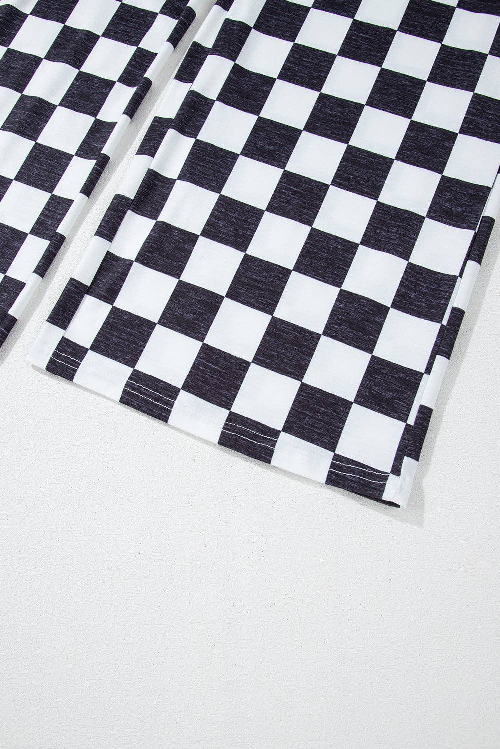 Checked Print Pants