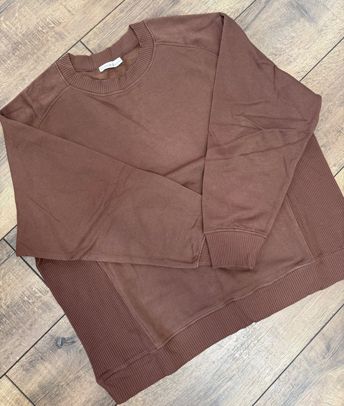 Rough-Hem Sweatshirt