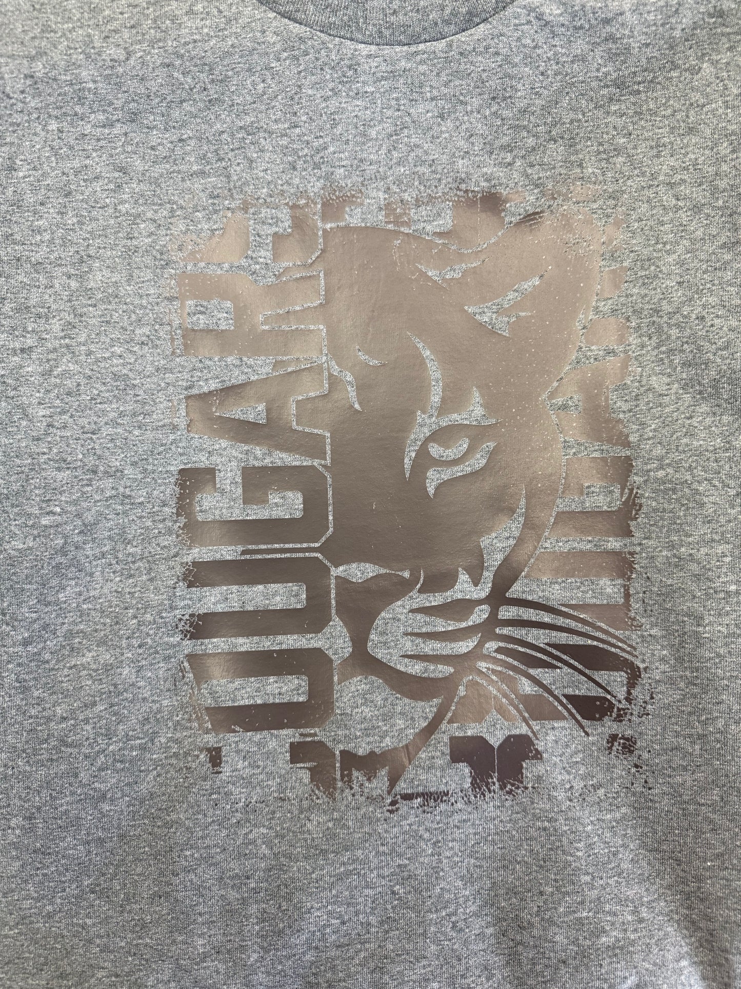 Adult-Dark Grey Tee Cougar Face