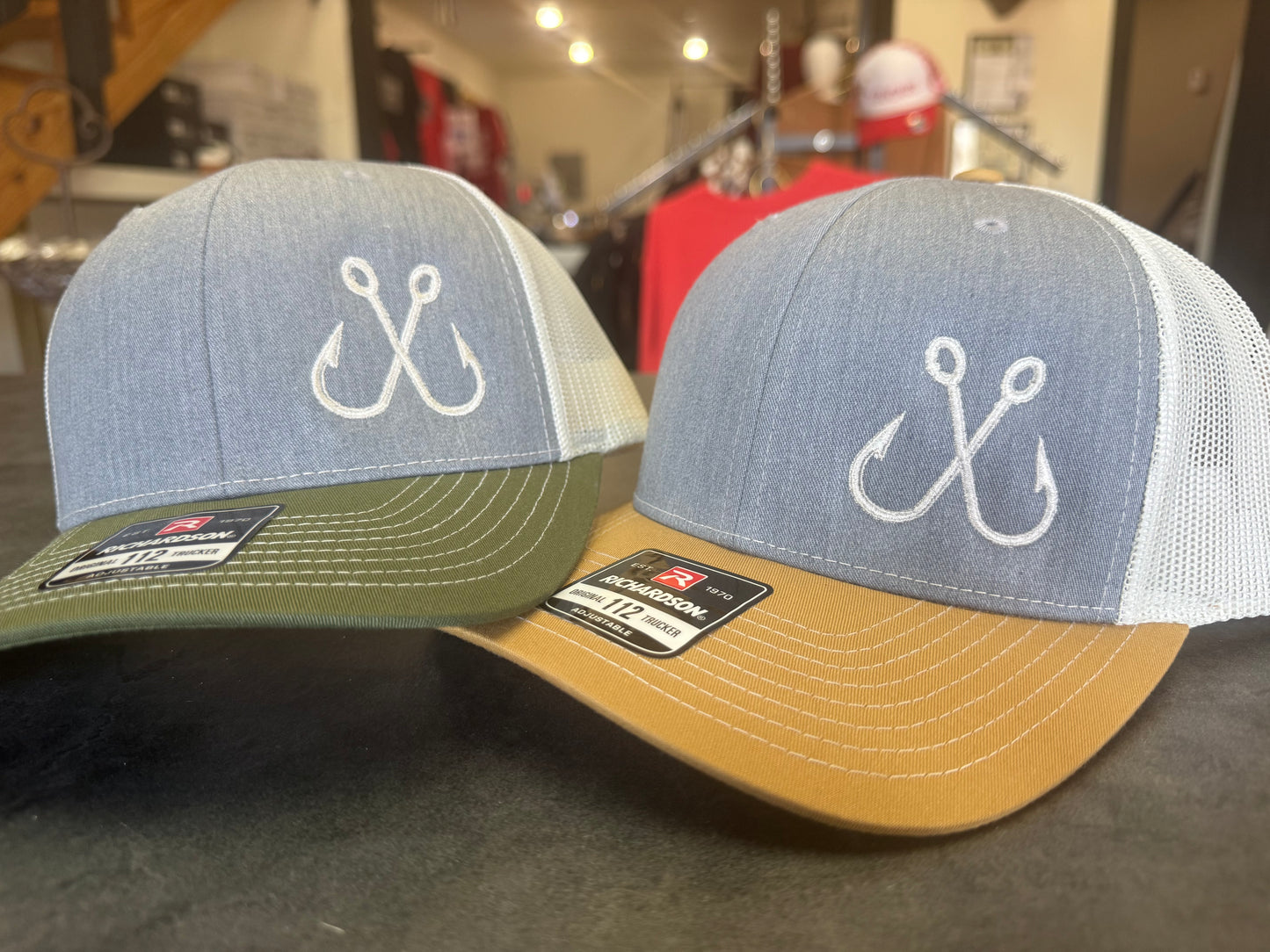 Embroidered Hook hats