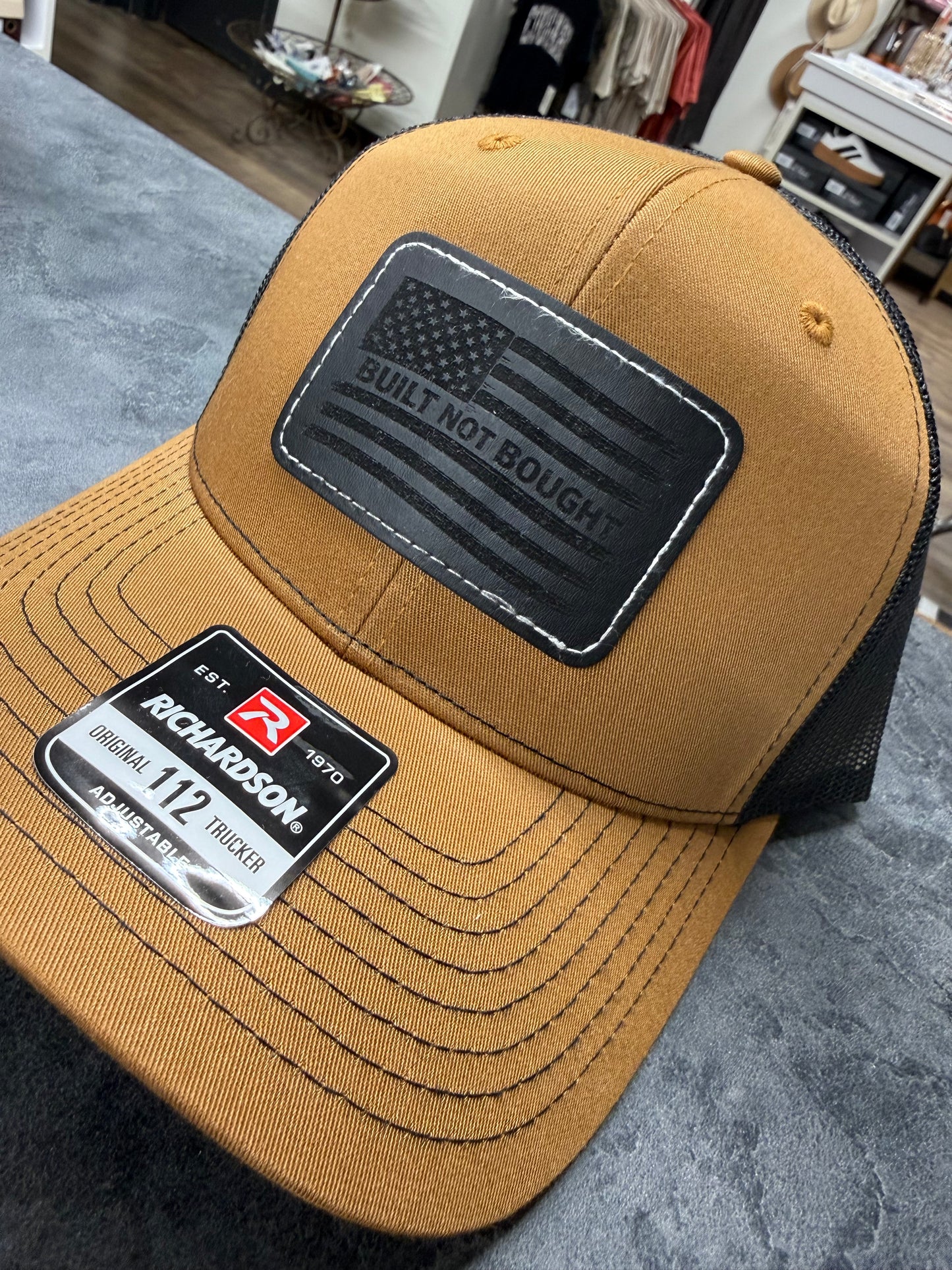 "Built Not Bought" Patch Hat