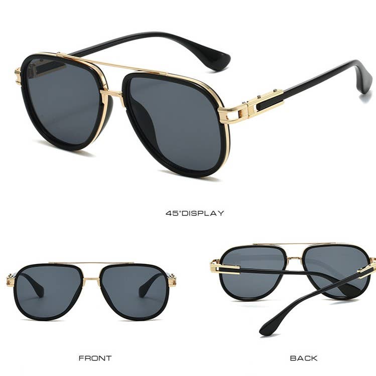 Classic Retro Double Bridge Sunglasses