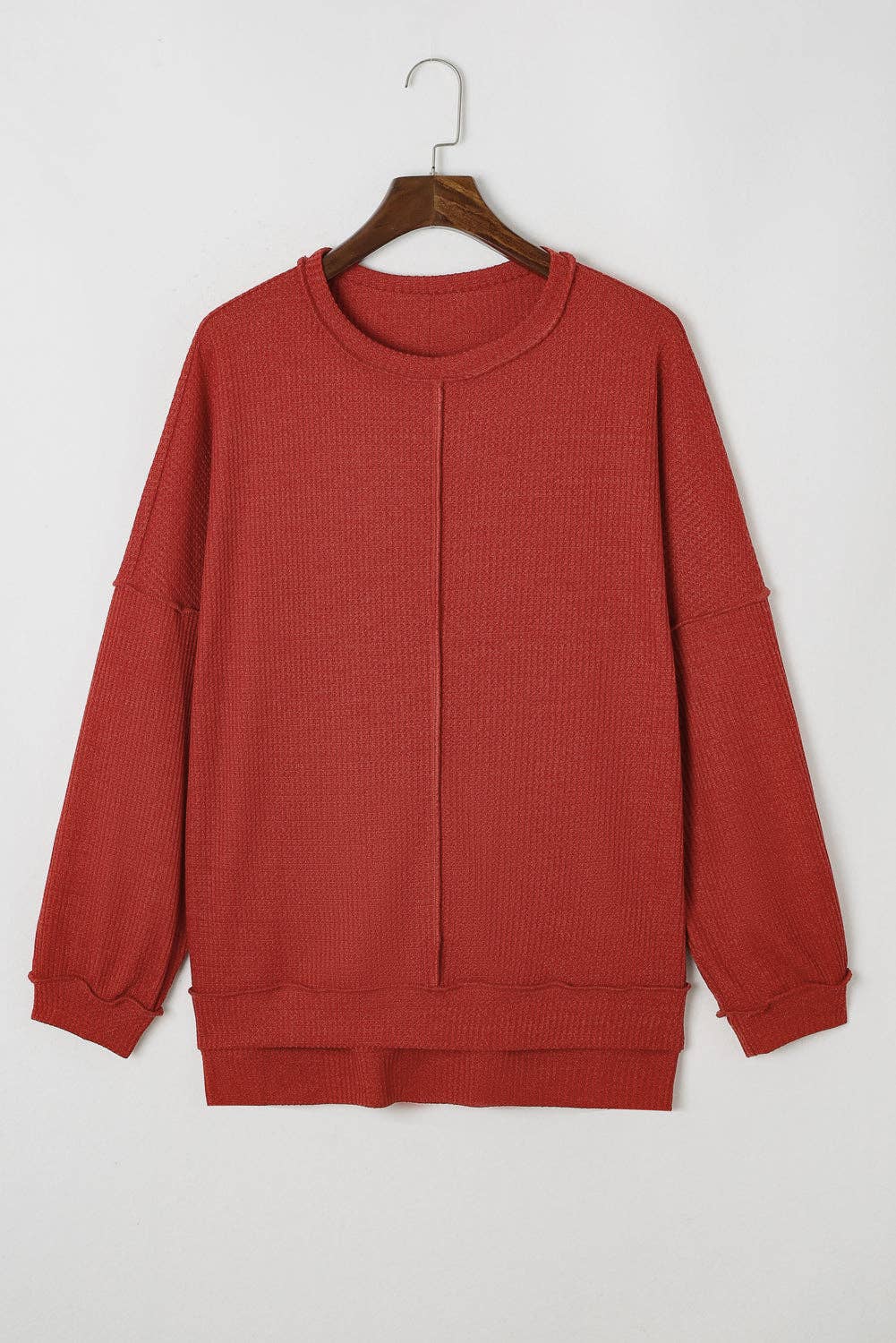 Waffle Knit Plus Size Top