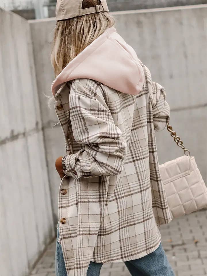 Khaki Plaid Shacket