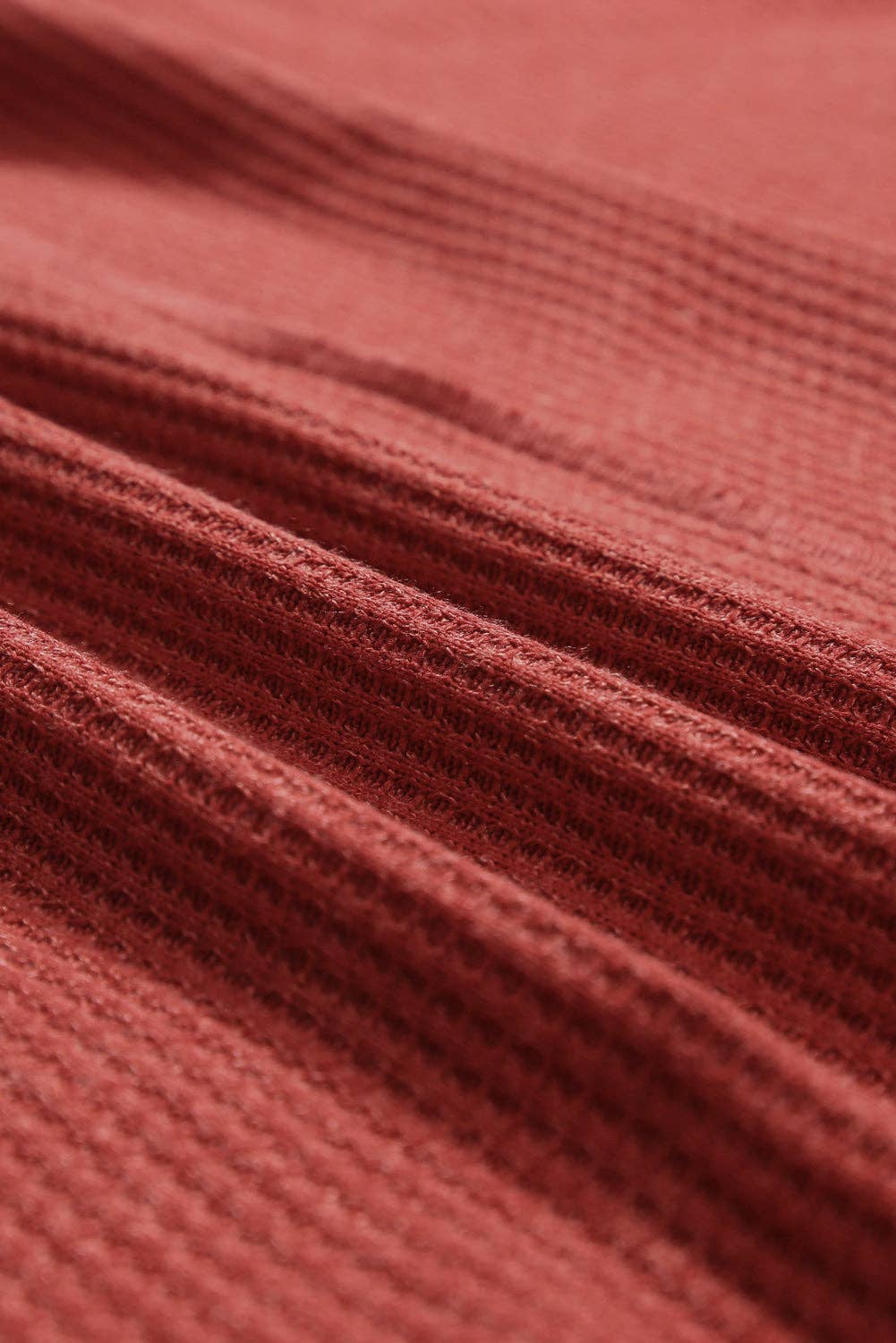 Waffle Knit Plus Size Top