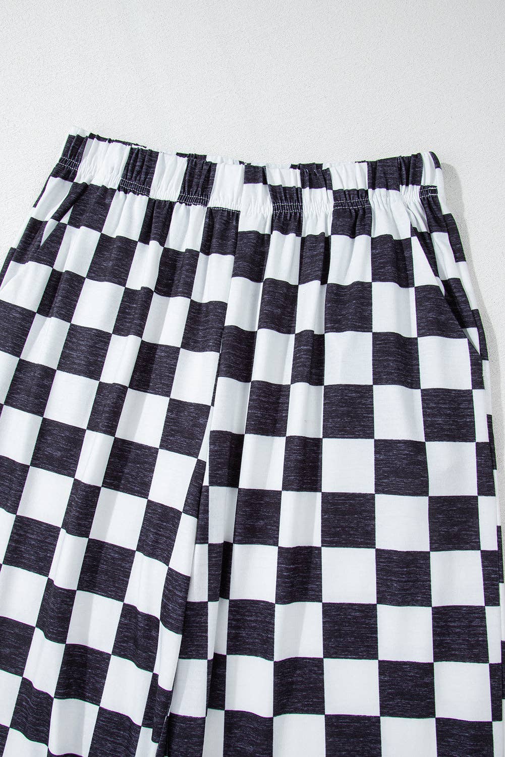Checked Print Pants