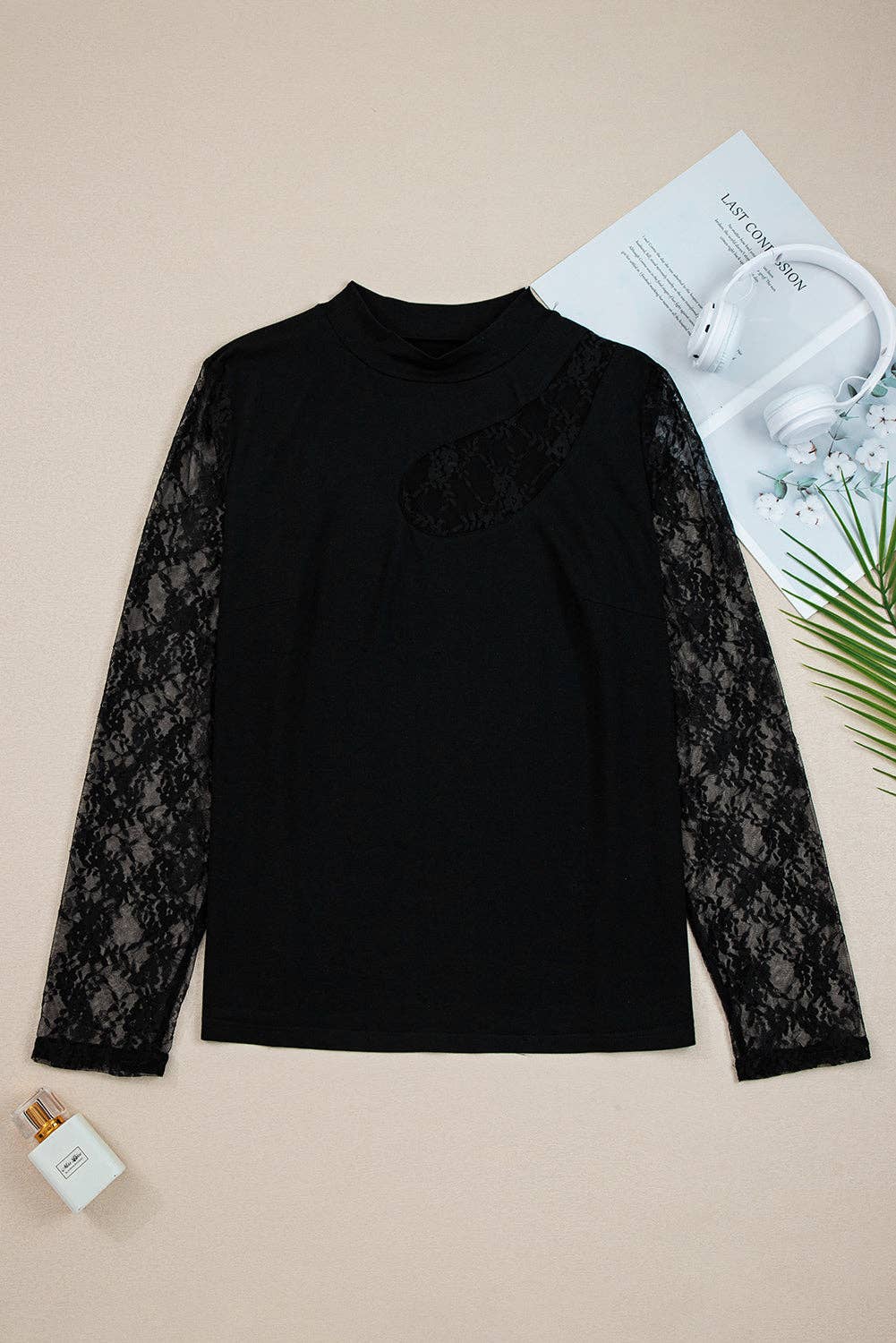 Plus Size Lace Long Sleeve