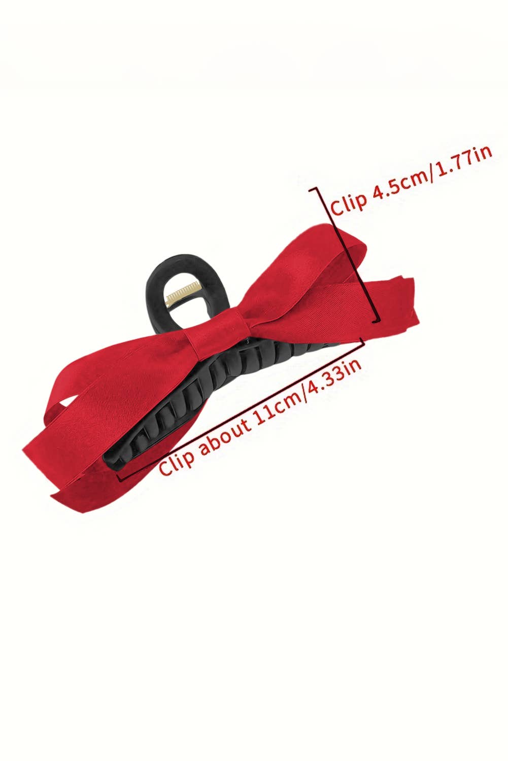 Bow Decor Holiday Large Hair Clip