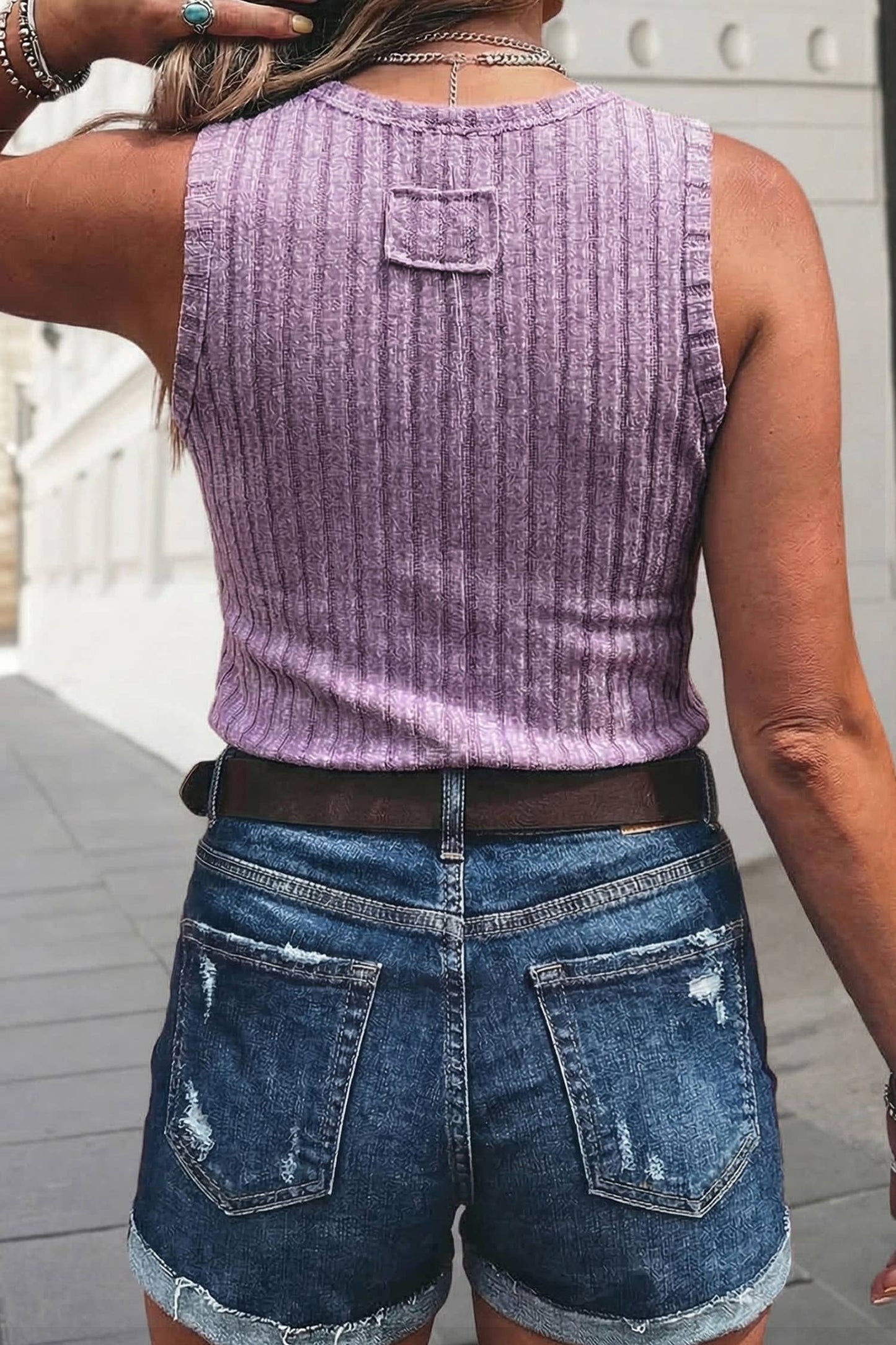 Slim Fit Ribbed Tank