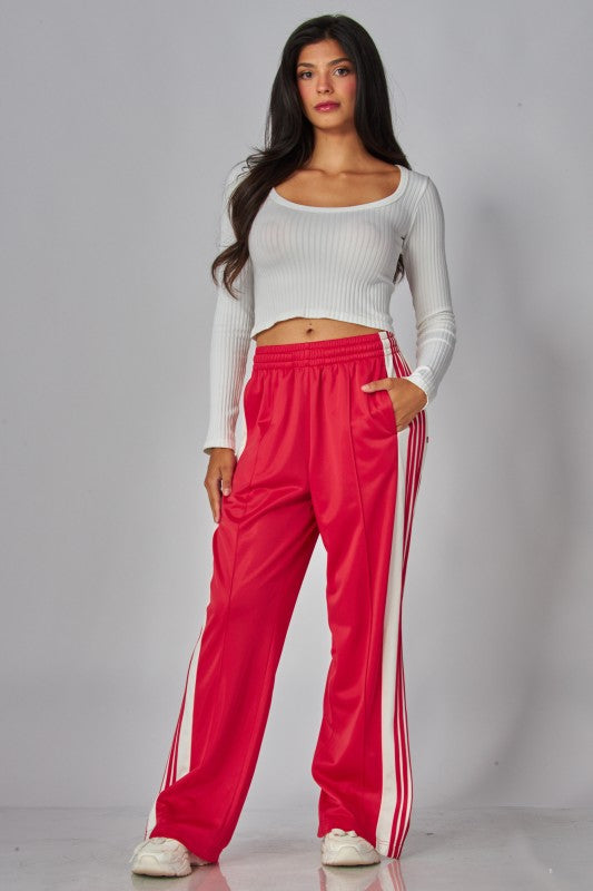Tear Away Side-snap Track Pants