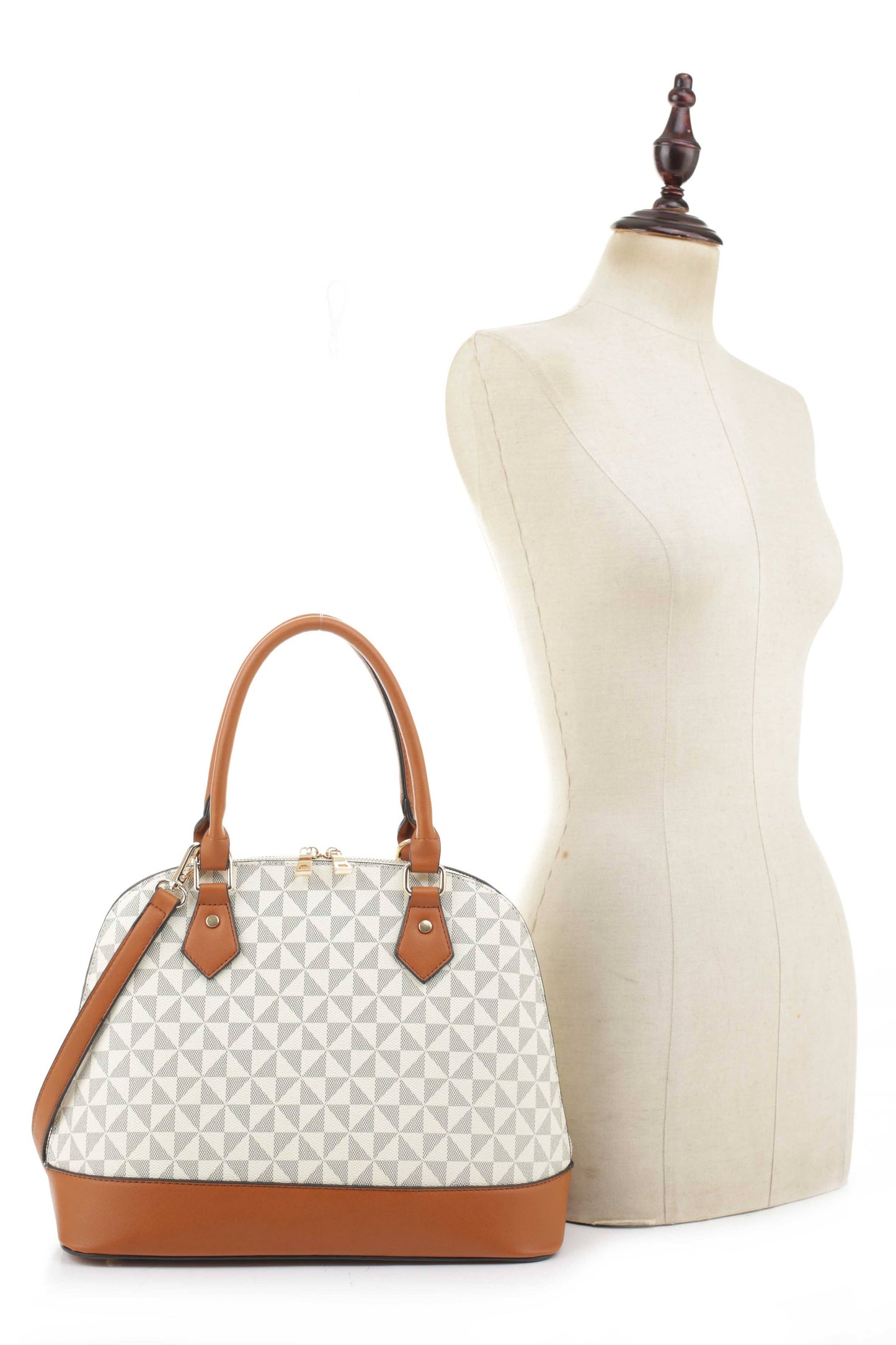 Geometric Dome Satchel Set