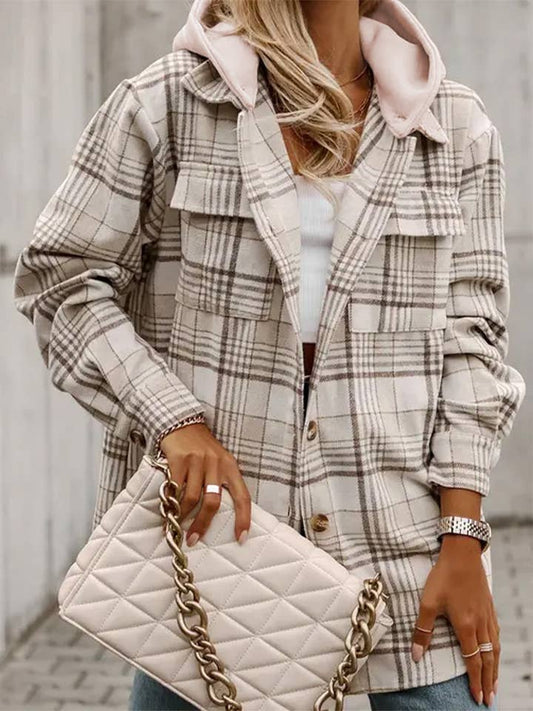 Khaki Plaid Shacket