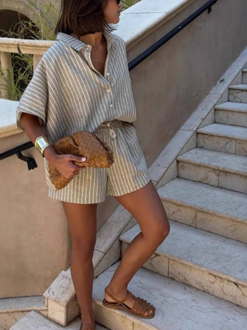 Striped Two-Piece Set