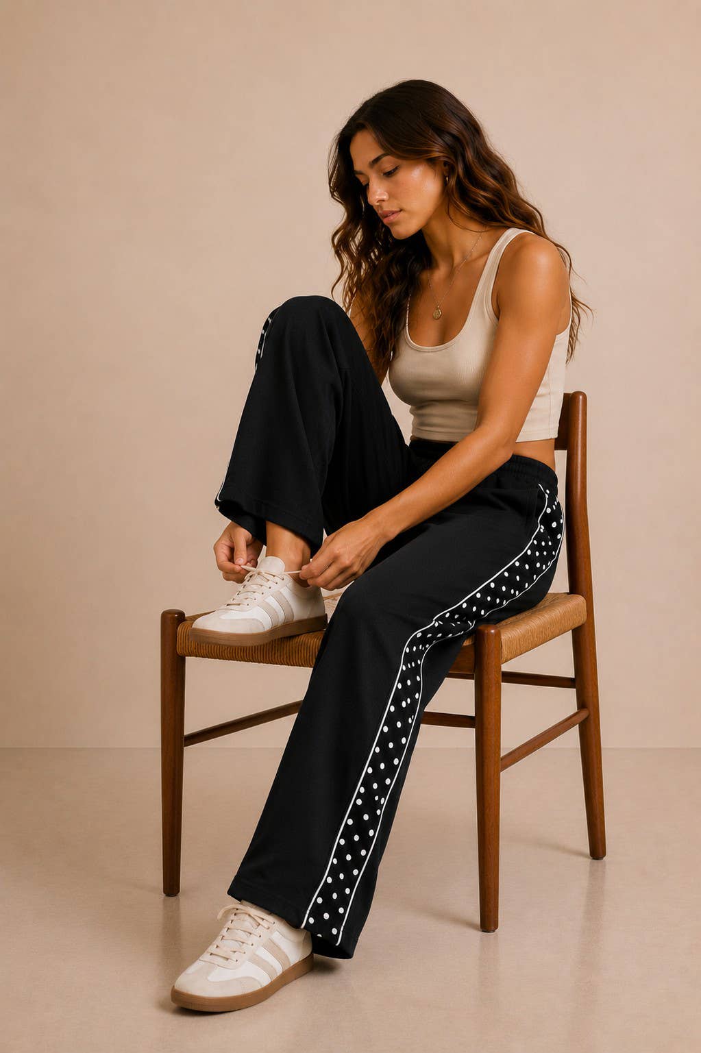 POLKA DOT SIDE SWEATPANTS