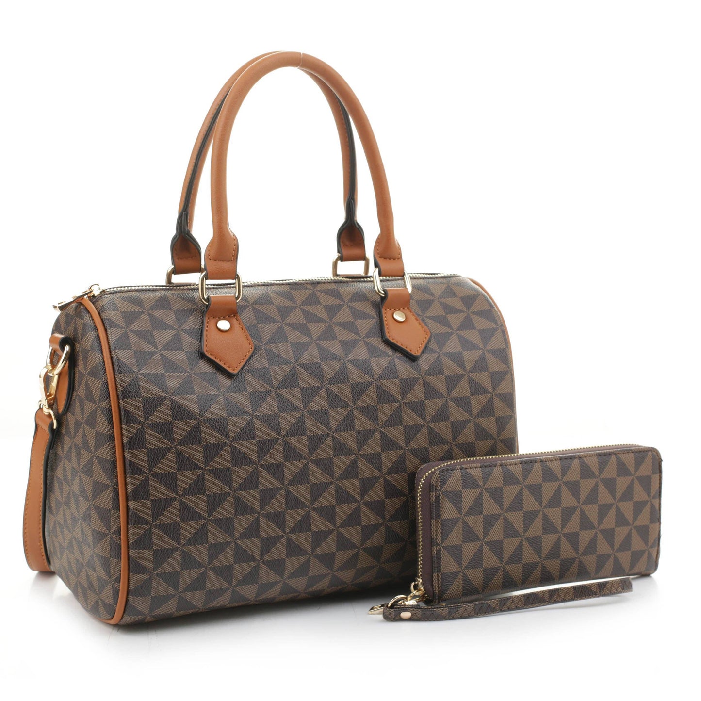 Geometric Barrel Bag Set