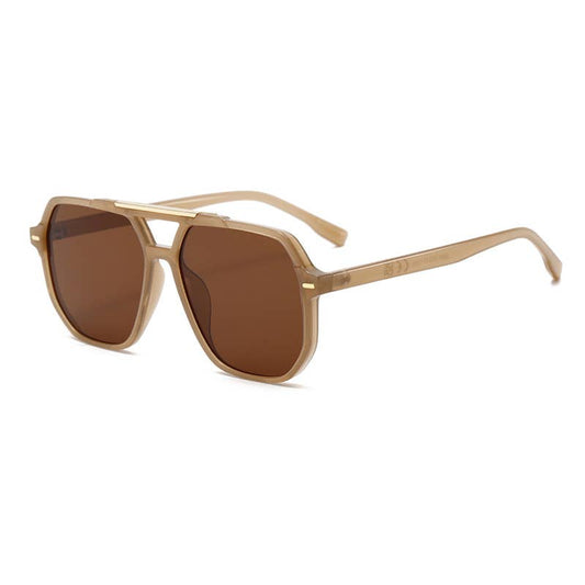 Double-Beam Aviator Sunglasses