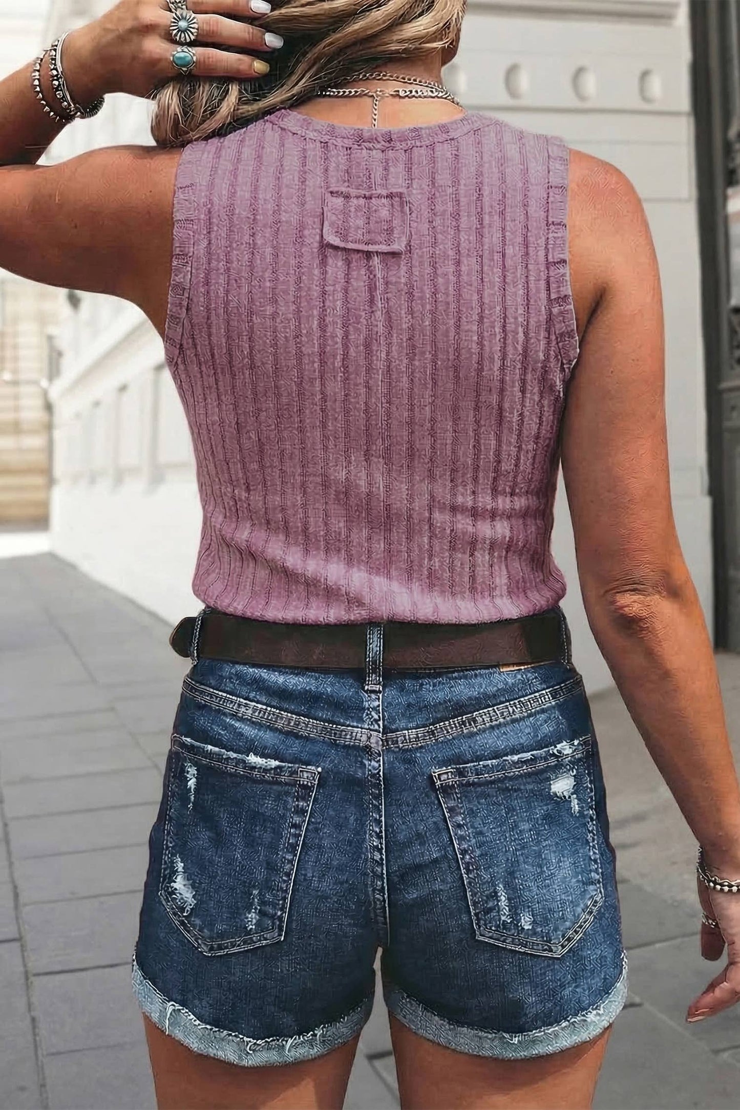 Slim Fit Ribbed Tank