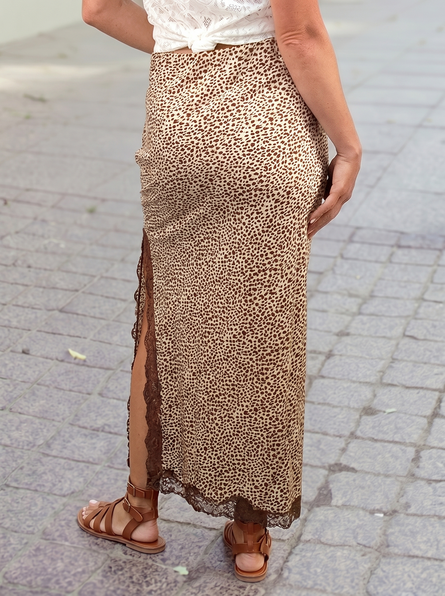 Cheetah Lace Skirt