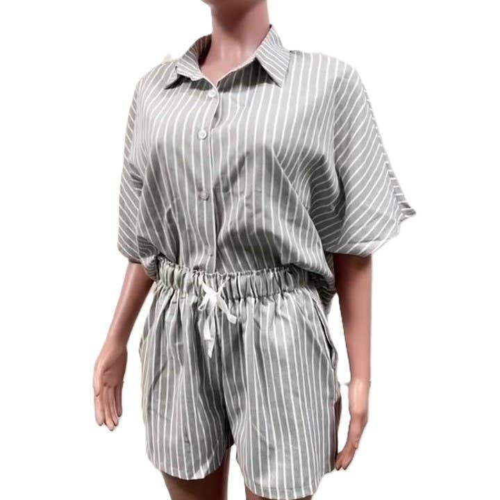 Striped Two-Piece Set