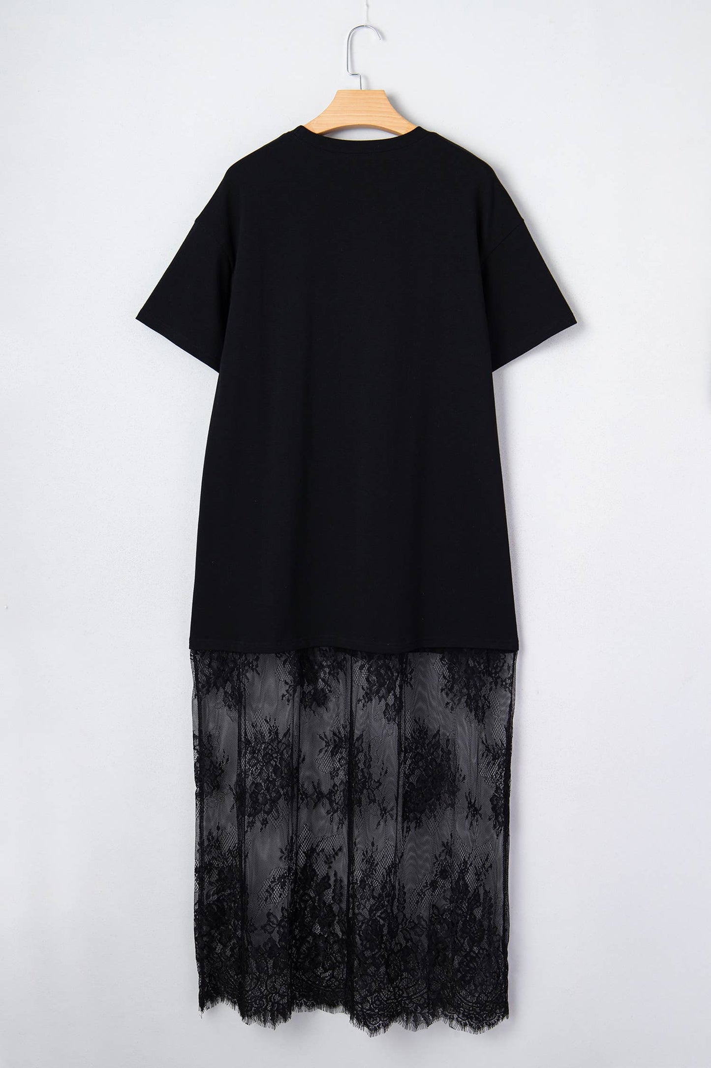 Lace T Shirt Maxi Dress