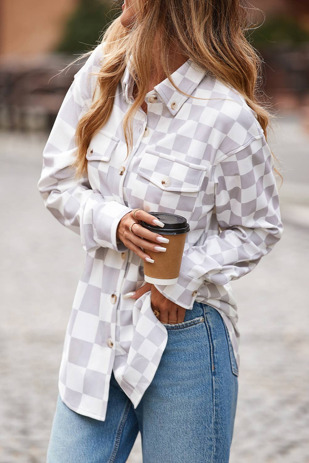 Checkerboard Shacket