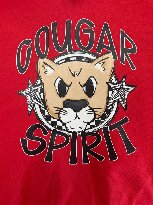 Youth-Red Tee Cougar Character