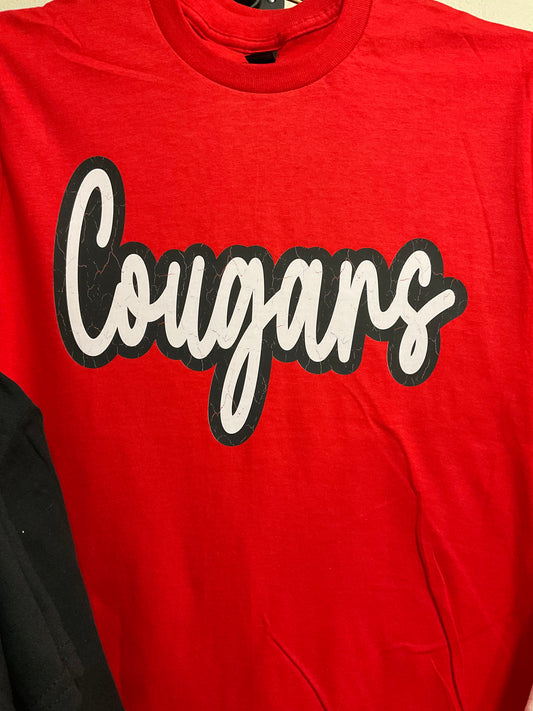 Red "Cougar" Tee