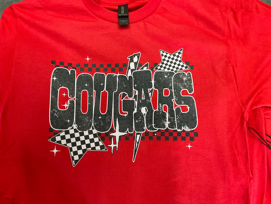 Red Cougar Checkered