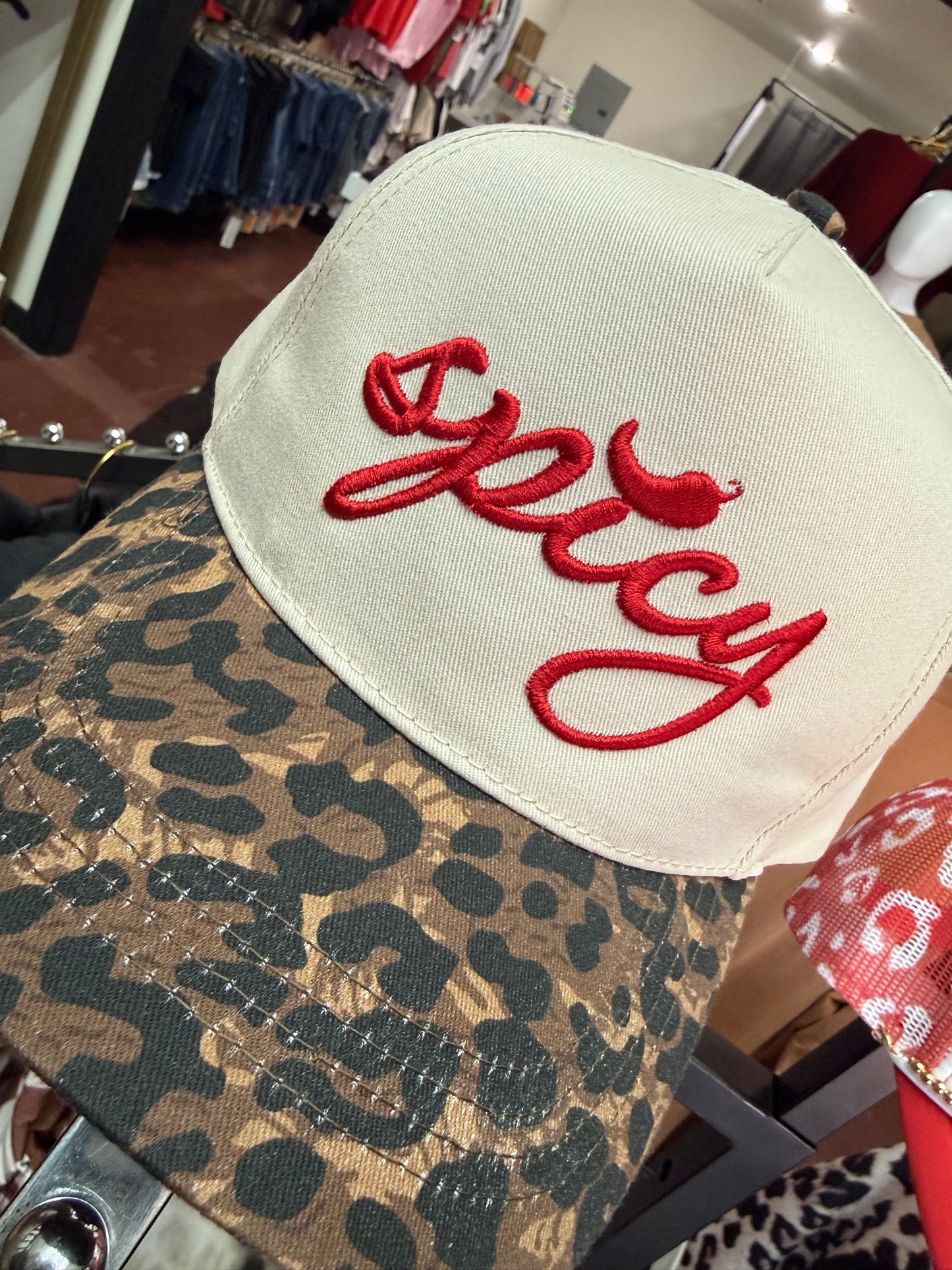 "Spicy" Embroidered Hat