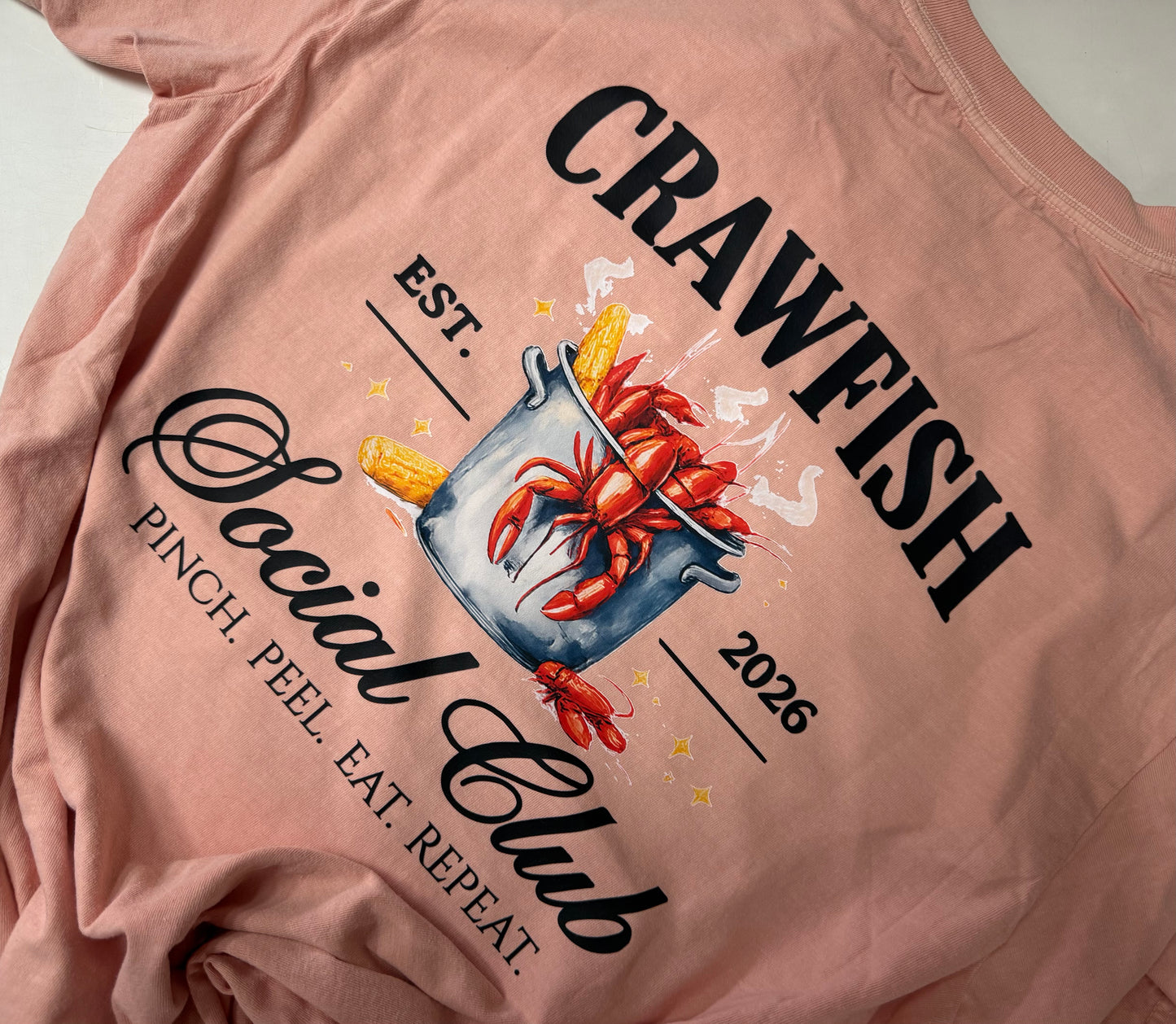 "Crawfish Social Club" tee