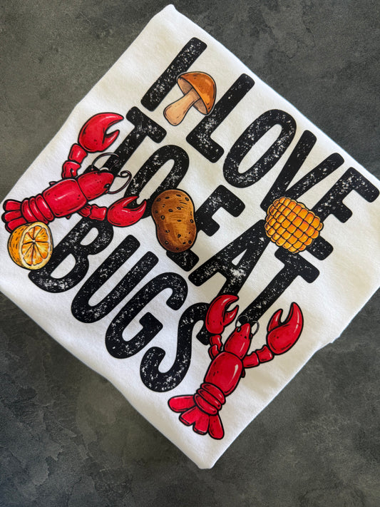 Youth "I Love To Eat Bugs" Crawfish Tee
