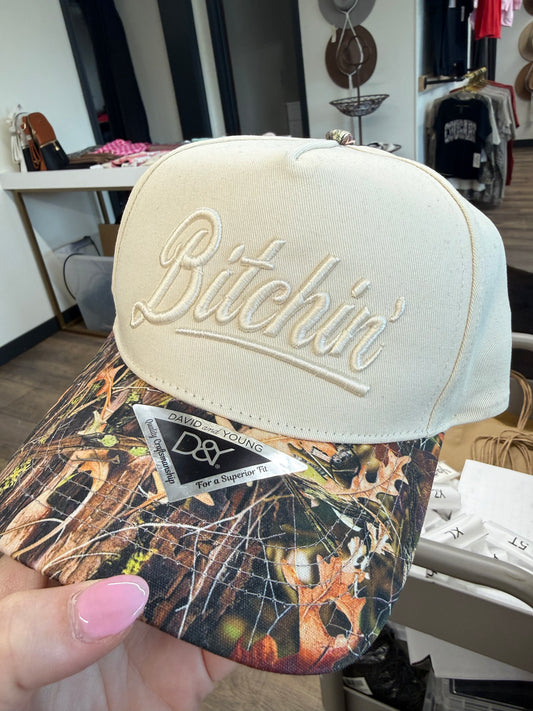 Bitchin' Embroidered Canvas Hat