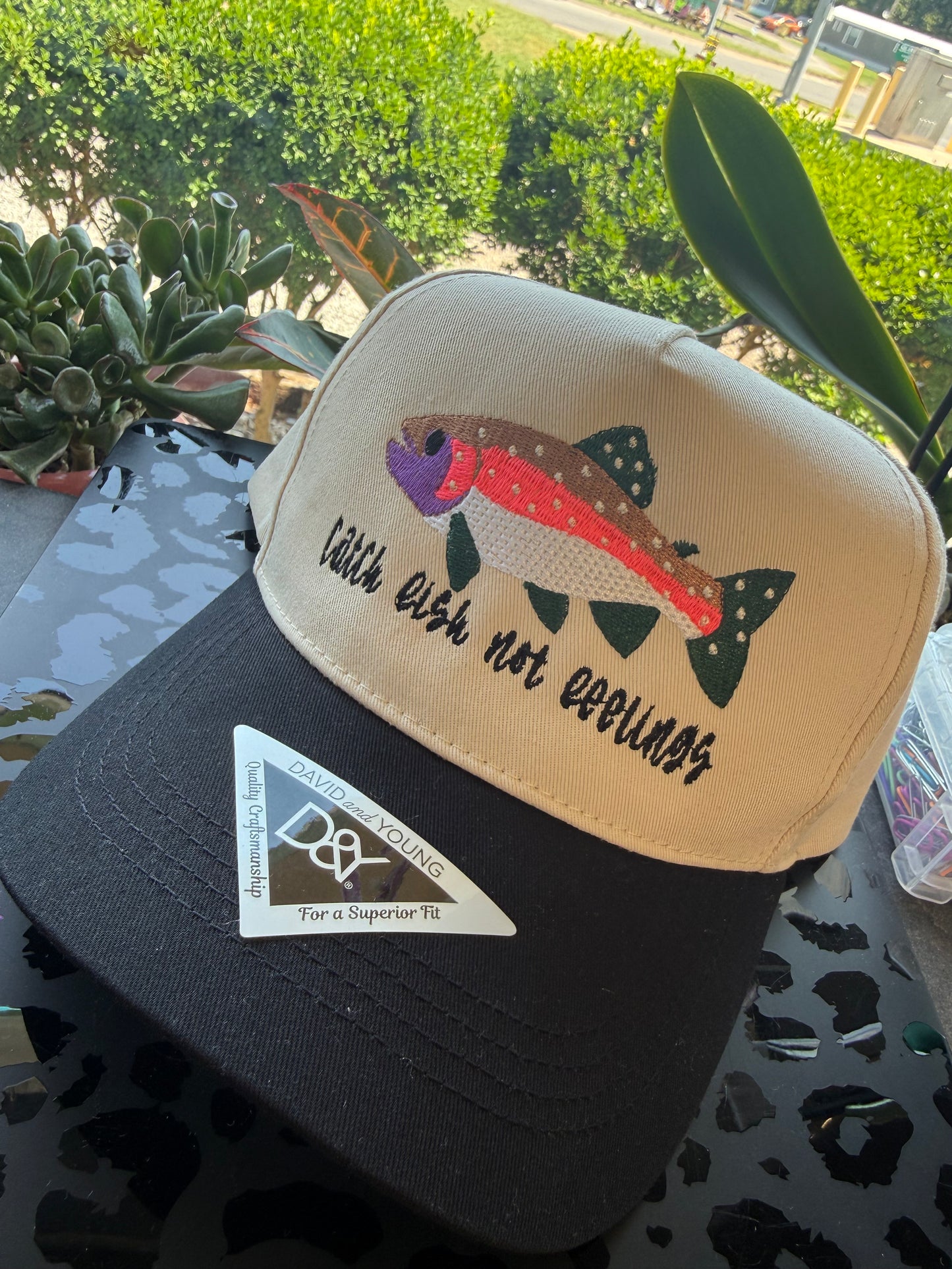 "Catch Fish Not Feelings" Hat