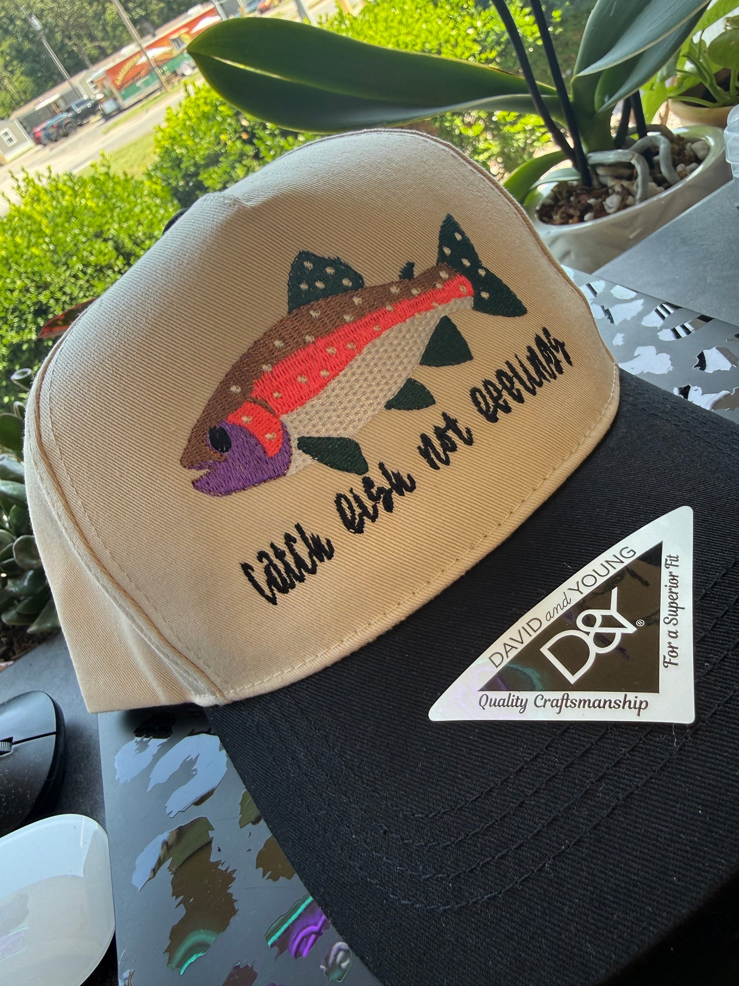 "Catch Fish Not Feelings" Hat
