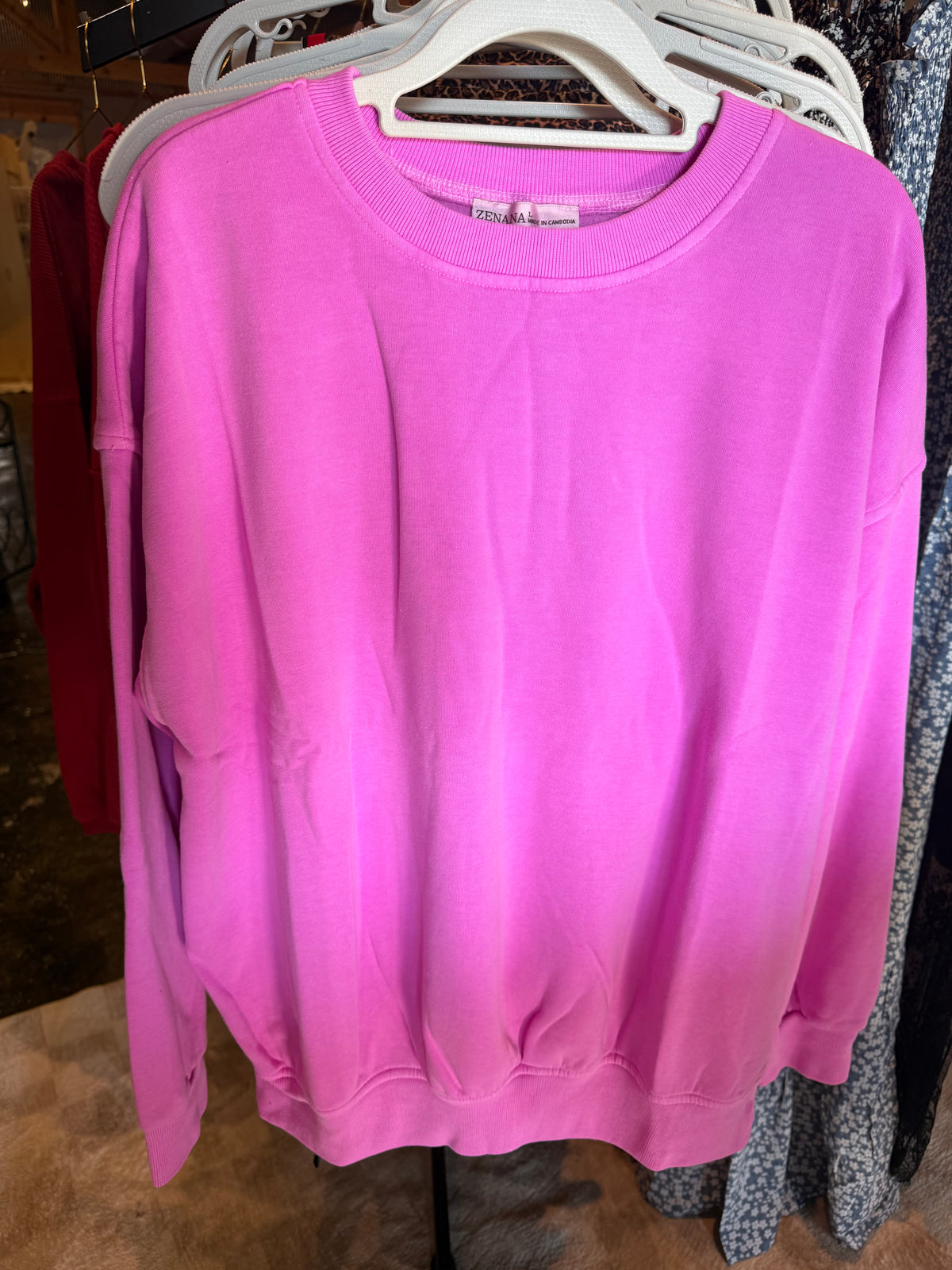 Rough-Hem Sweatshirt