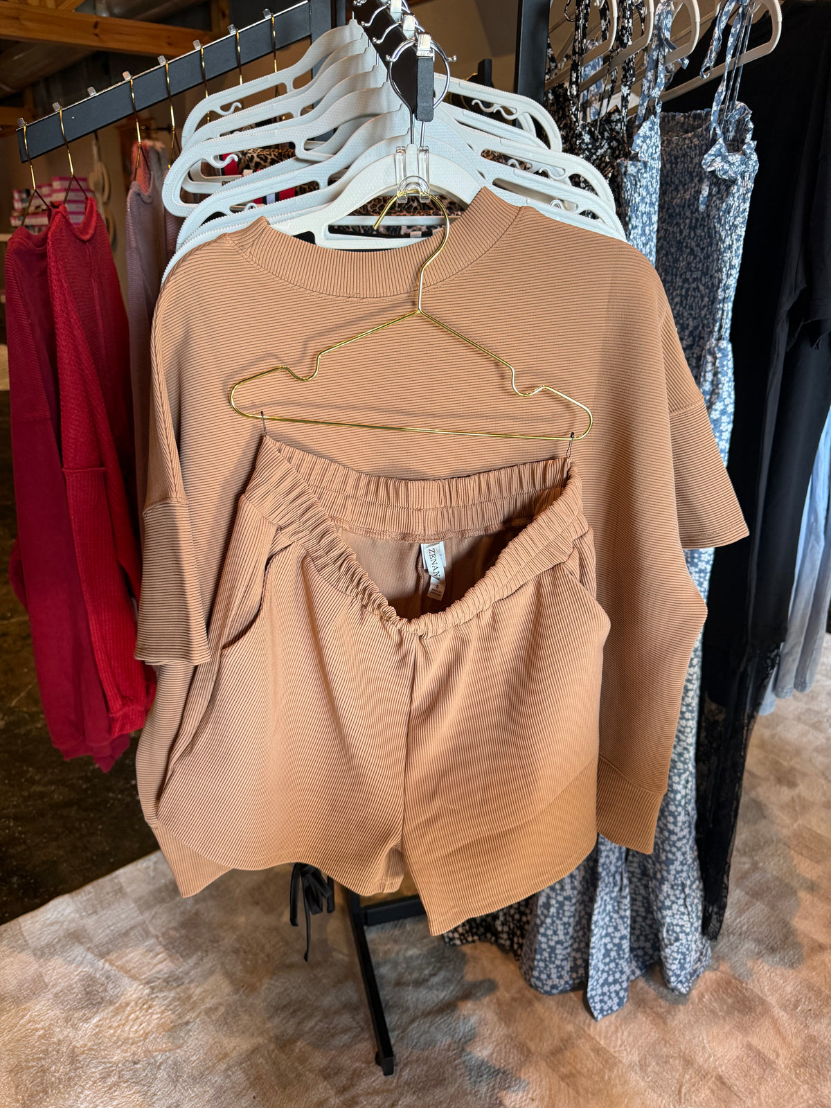 Brown Short Set