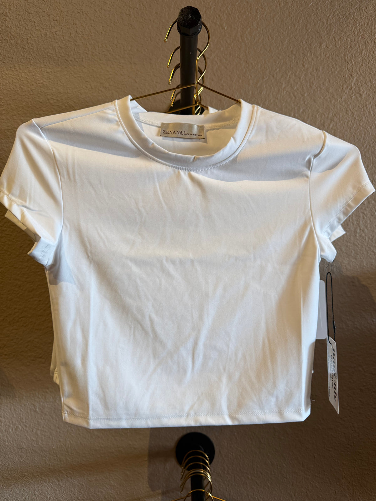 White Crop Top