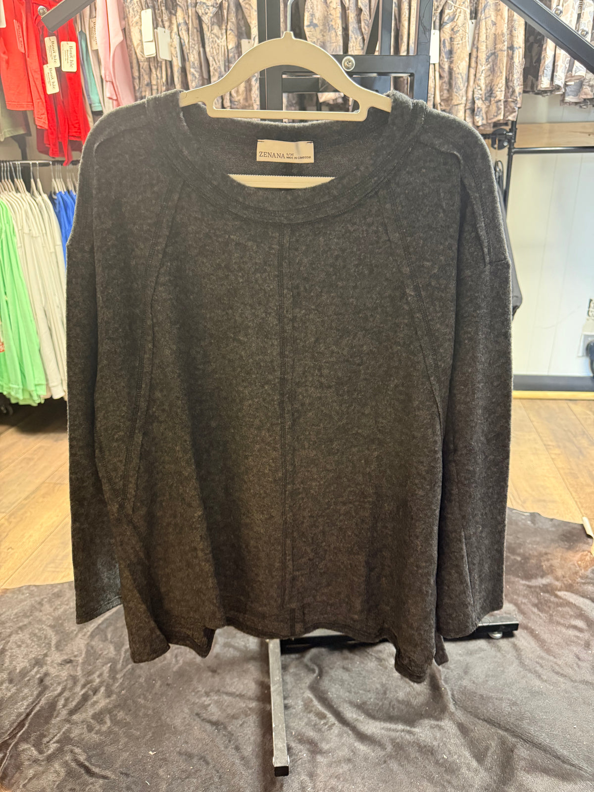 Exposed-Hem Sweater