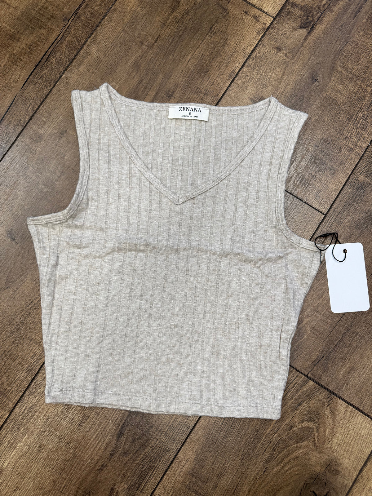 Ribbed Cropped Tank
