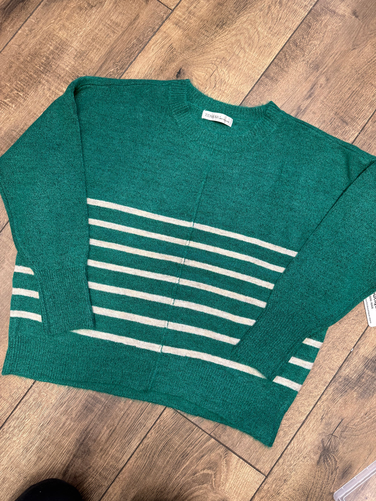 Sweater w/Cream Stripes