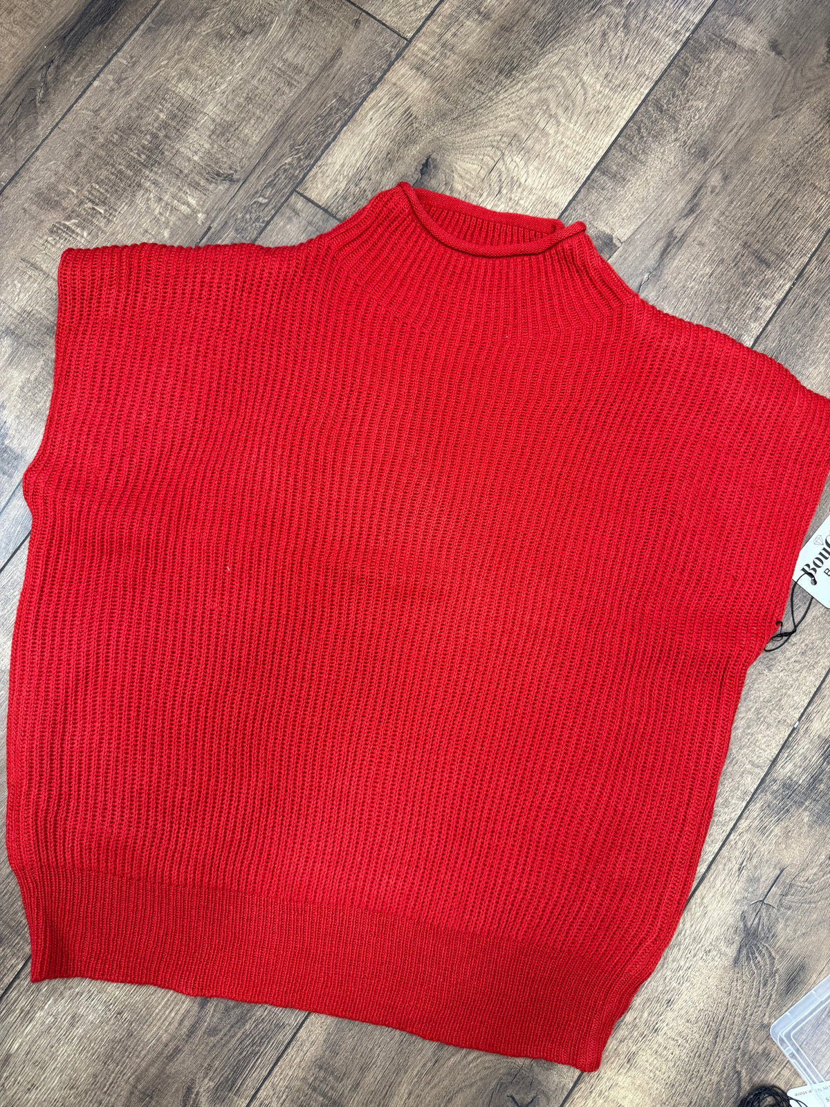 Short Sleeve Mockneck Sweater