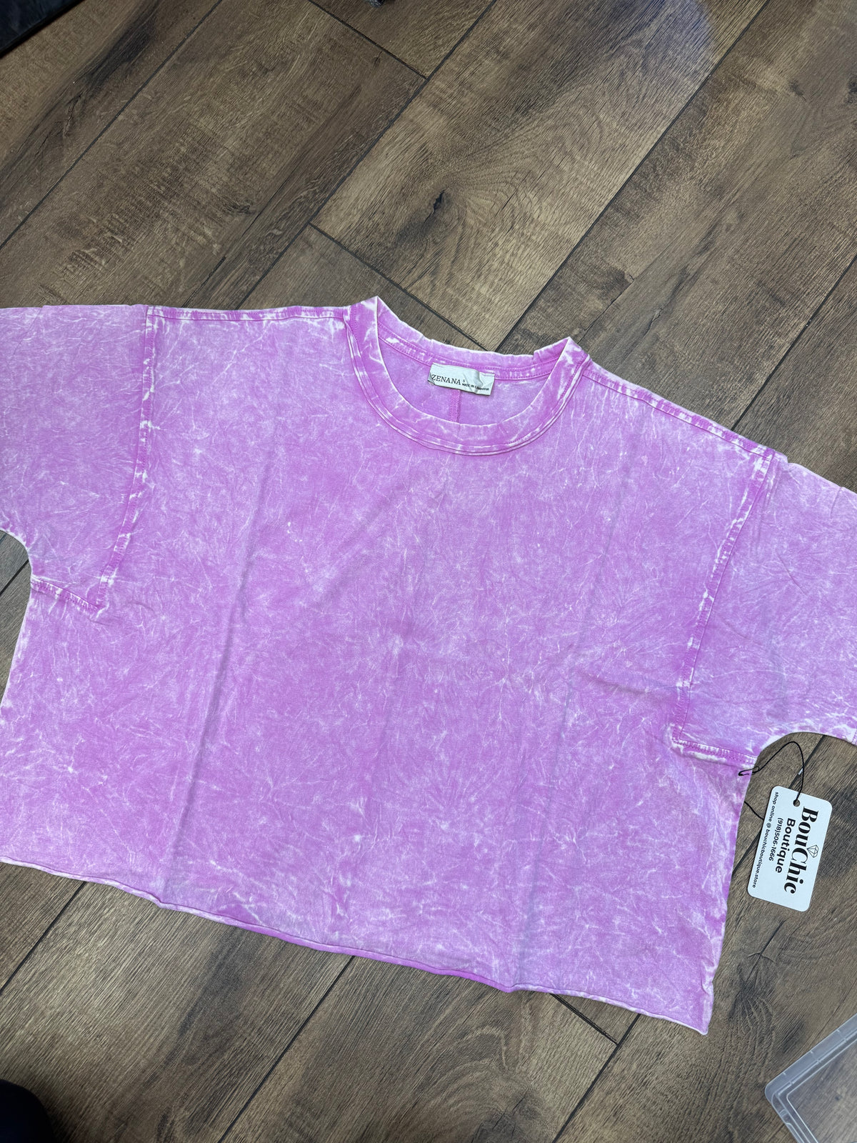 Acid-Wash Crop Tees