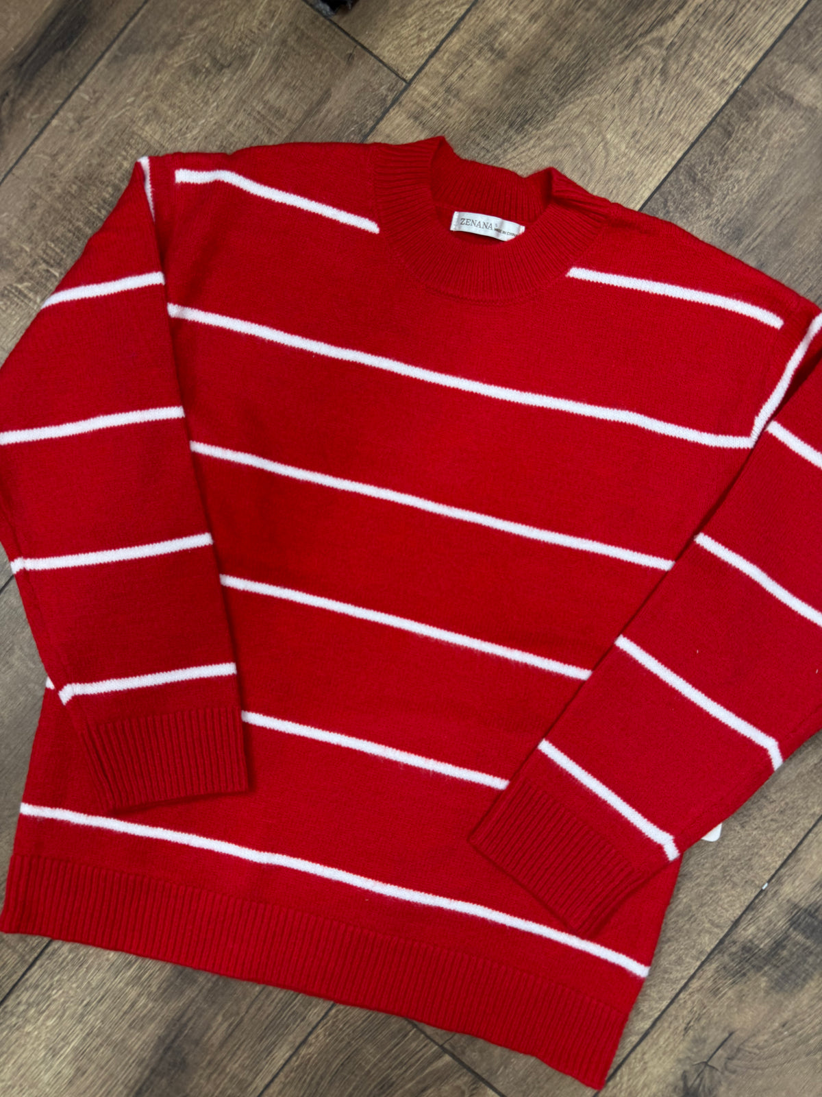 Sweater w/White Stripes