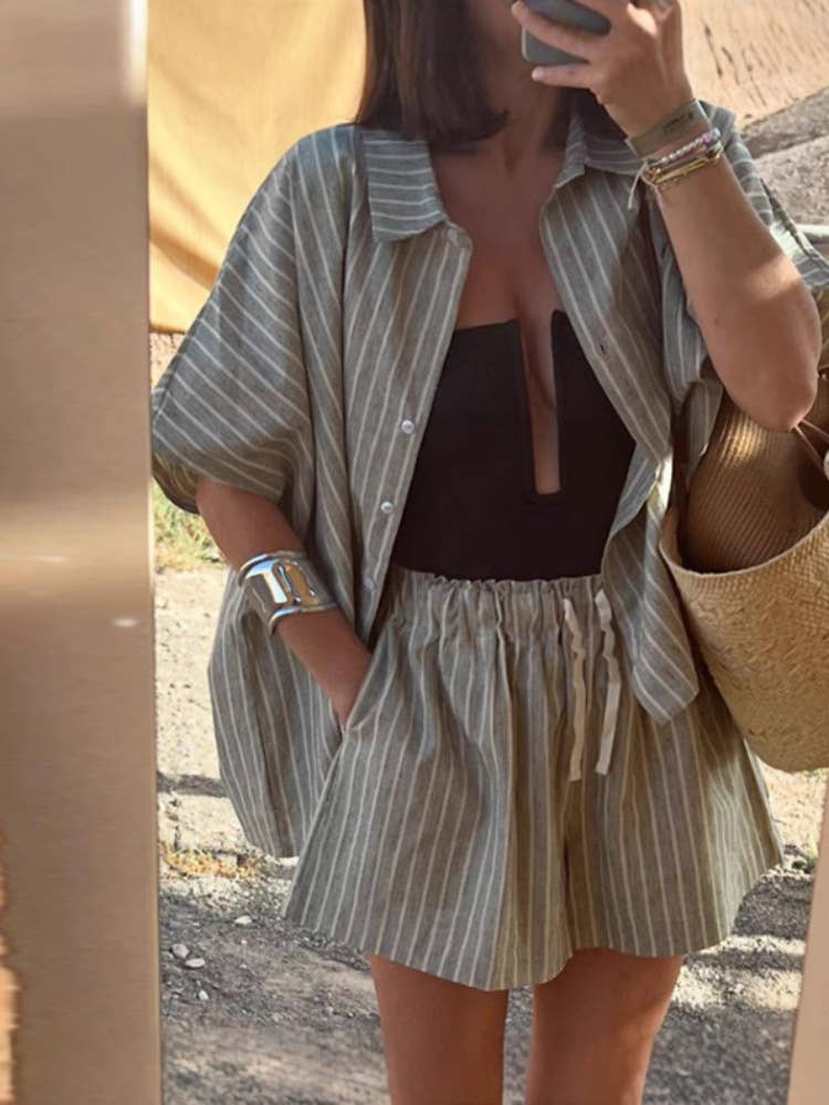 Striped Two-Piece Set
